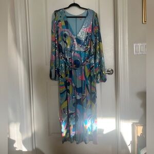Show me your mumu sequin 70s style dress